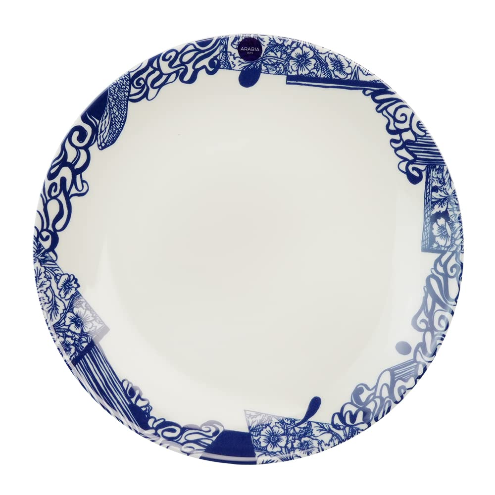 ARABIA 24h Piennar Plate, 26cm, Blue [Parallel Import]