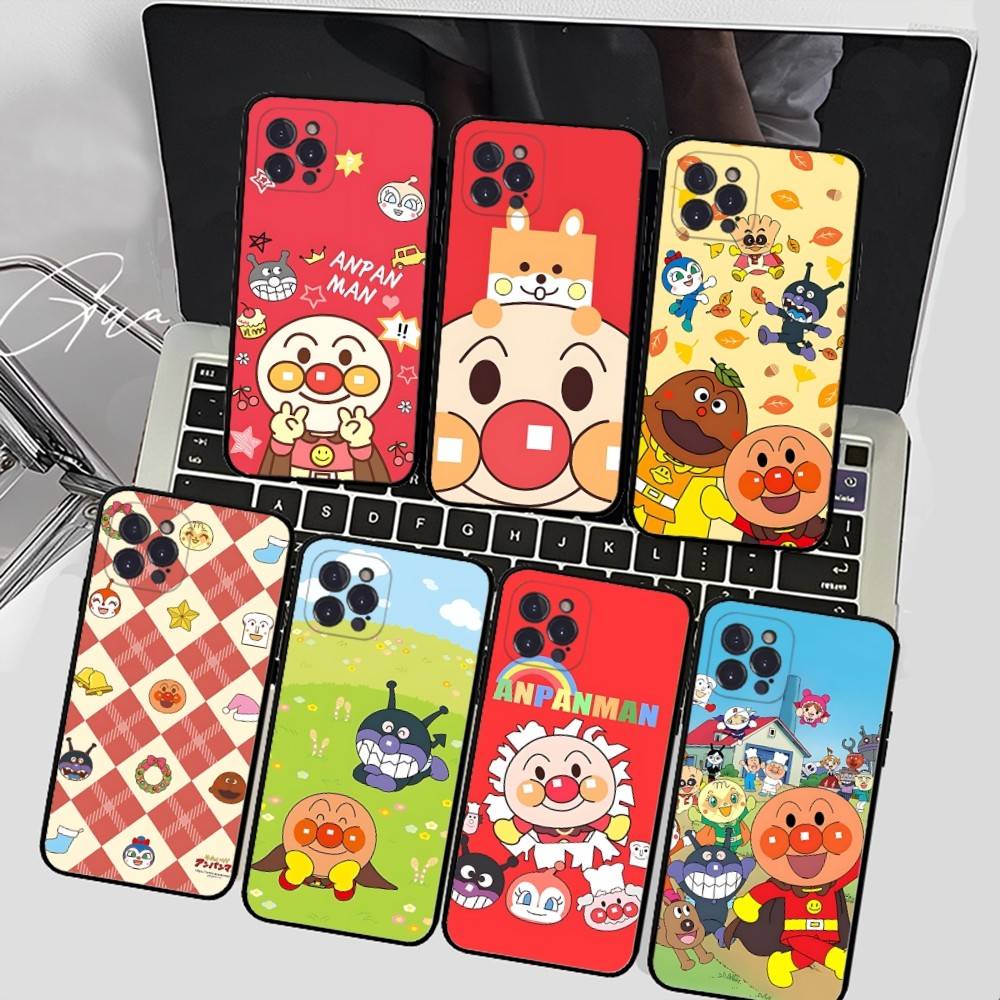 1pc Cartoon A-AnpanmanS Anime Phone Case For Iphone 17 Air 16 15 14 13 12 11 Pro Max 16 15 14 Plus TPU Soft Case