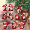 1 ks Digitální přívěsek Vánoční dekorace Vánoční stromek Závěsné ozdoby DIY Domácí nástěnná dekorace Nový rok Navidad Školní taška Příslušenství