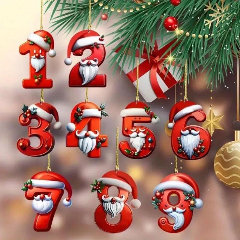 1 ks Digitální přívěsek Vánoční dekorace Vánoční stromek Závěsné ozdoby DIY Domácí nástěnná dekorace Nový rok Navidad Školní taška Příslušenství