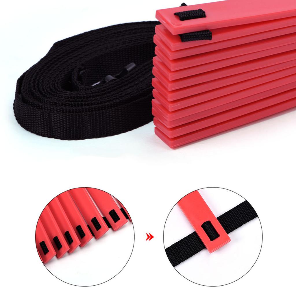 Speed Agility Train Kit, 19Ft Flat Ladder   10pcs Disc Cones for Athletic Training