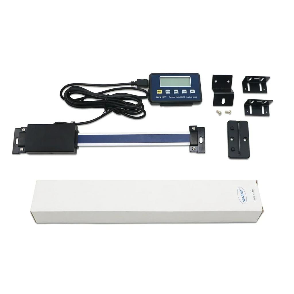 0-150/200/300mm Remote Digital Linear Scale Table Readout Scale For Bridgeport Mill Lathe Linear Ruler With LCD Base