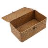 Seagrass Storage Basket with Lid for Kitchen Bedroom & Home Living 3 Sizes