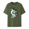Men's Fashion Printed Round Neck Straight Shoulder Short Sleeve T-Shirt Top