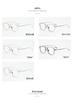 Pure Titanium Myopia Eyeglass Frames, Thin Metal Rim, Fashionable & Prescription-Compatible