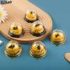 Einweg Runde Eigelb Knusprige Mondkuchen Box Quadratische Kunststoff Mondkuchen Kuppel Boxen Verpackung Dessert Mousse Schalen Behälter