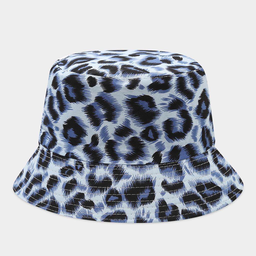Spring new leopard print pattern double-sided basin hat women's tide outdoor fashion sunscreen visor couple casual bucket hat