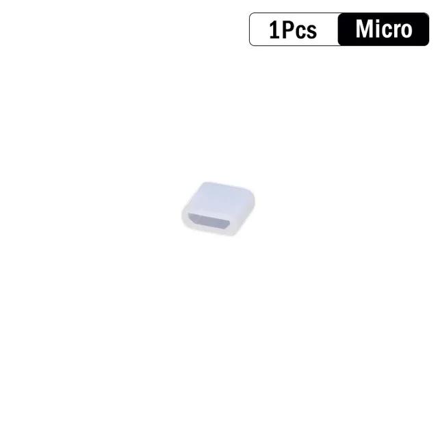 Silicone Data Cable Port Anti Dust Plugs Dust Covers Stoppers for IOS Type C Micro Usb Cover Cap Protective for Charging Wire