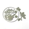 Leaves Wreath Carbon Steel Die Cut Embossing Cutting Dies Stencils For Card Making Scrapbooking Photo Album Memory Book