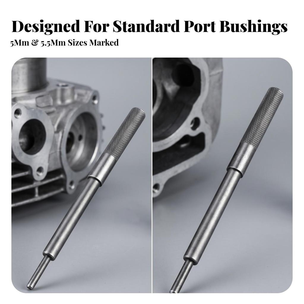 2 Pieces Motorcycle Repair Tool Alloy Valve Guide Installer Long-Lasting