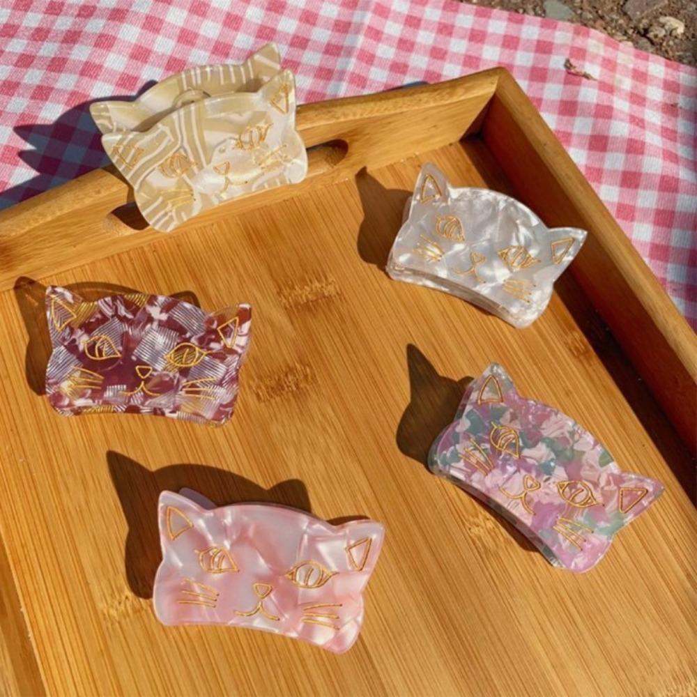 

Korean Style Hair Claw Headwear Women Hair Clips Fashion Cat Hair Claw