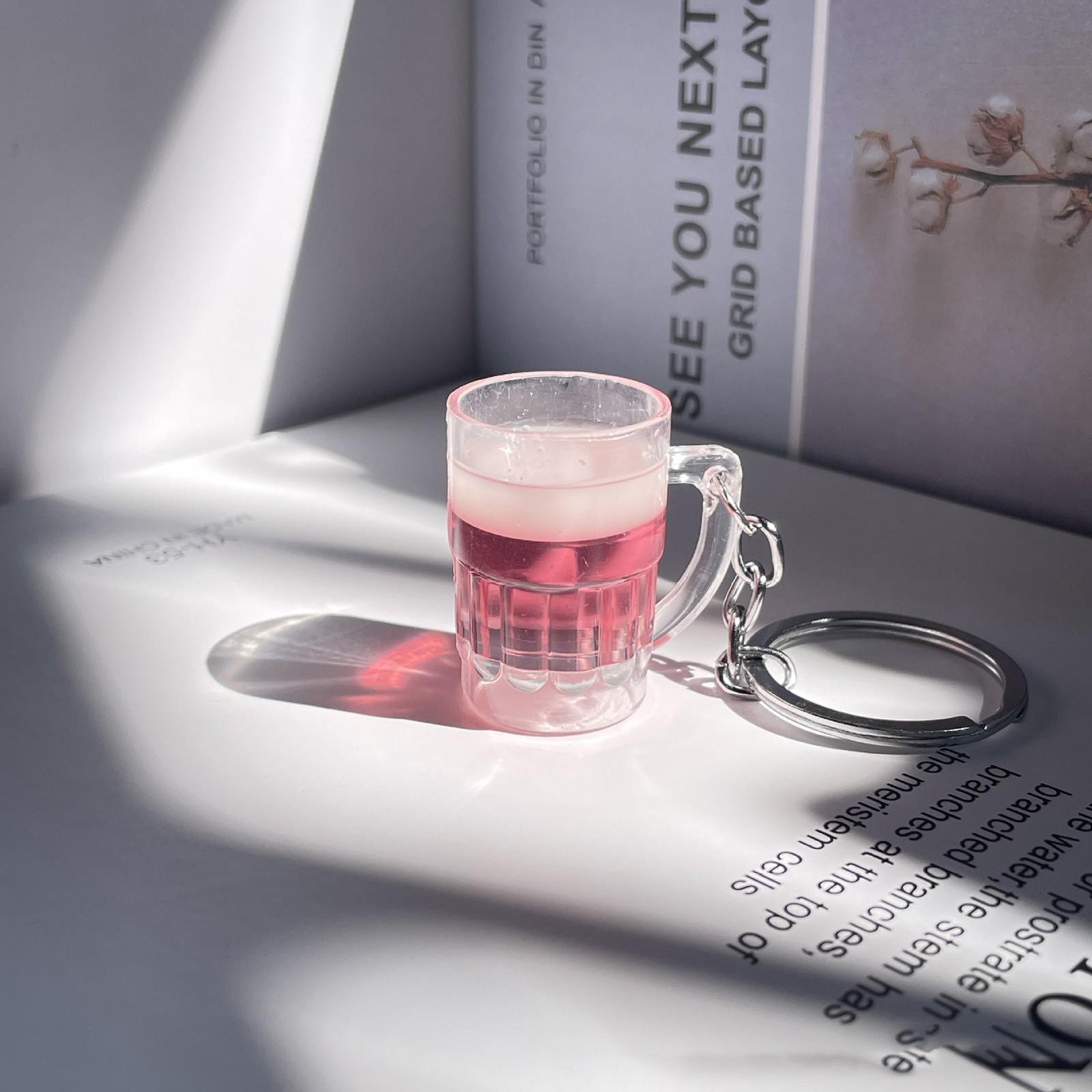 

Брелок для ключей True Proof Beer Glass, пивные украшения, креативный пивной бокал, пивные украшения, брелок для ключей One Size винный