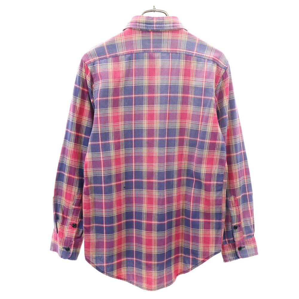 RRL 90s Old Red 3 Star Initial Tag Long Sleeve Check Shirt Men's Used