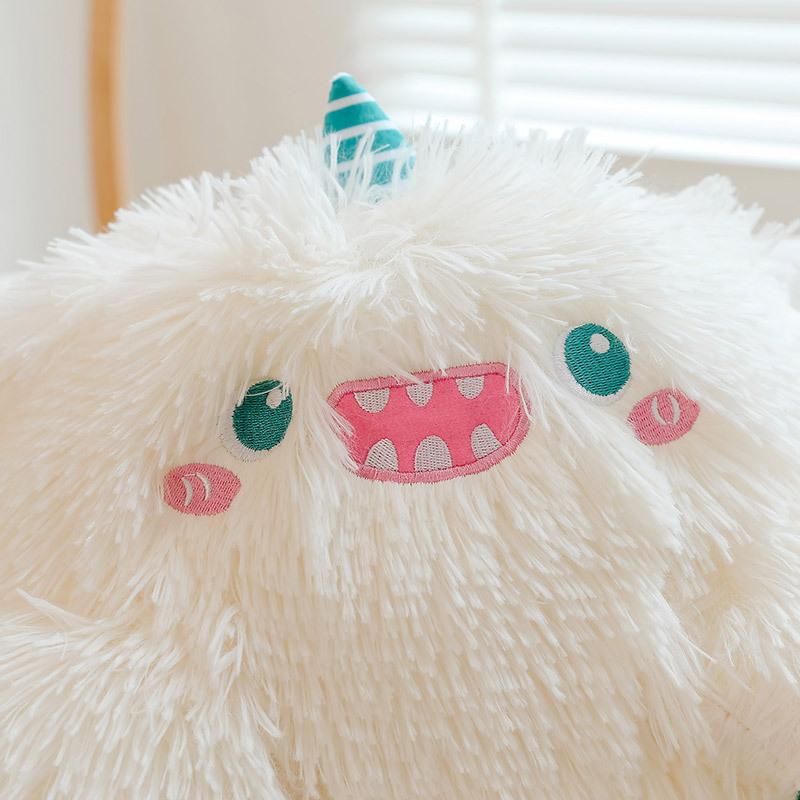 Little Monster Doll Plush Toy Cute Long Hair Big Eyes Monster Xiaohongshu Same Doll Throw Pillow