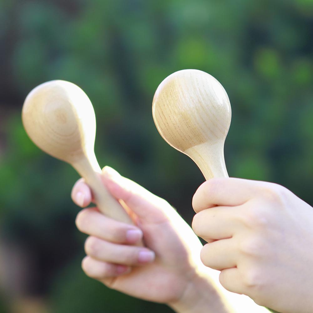M MBAT Sand Hammer Baby Toys Orff Musical Instruments Spruce Wood Maraca Rattle Shaker Toy Kids Educate Gifts Christmas Present