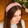 Lightweight Knot Headbands Pink Print Cloth Hair Band For Women Kids Easy To Carry Daily Use