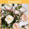 Six Rose Simulation Head Flower Artificial Flower Photography Props Decor Home