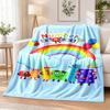 Numberblocks Flannel Throw Blanket Soft Warm Cozy For Sofa Bed Indoor Home Bedroom Use