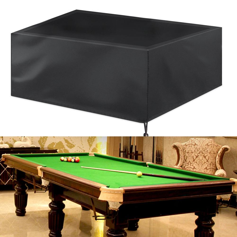 

225x116x82cm Billiard Table Dustproof Protective Cover Oxford Cloth Waterproof Furniture Cover Black