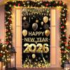New Years Eve Party Supplies 2026 - New Years Decorations 2026 Door Cover, Happy New Year 2026 Banner, New Year Decorations for NYE Party Door