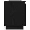 TV Cabinet Black Oak Effect 180 X 38 X 49 Cm Engineered Wood