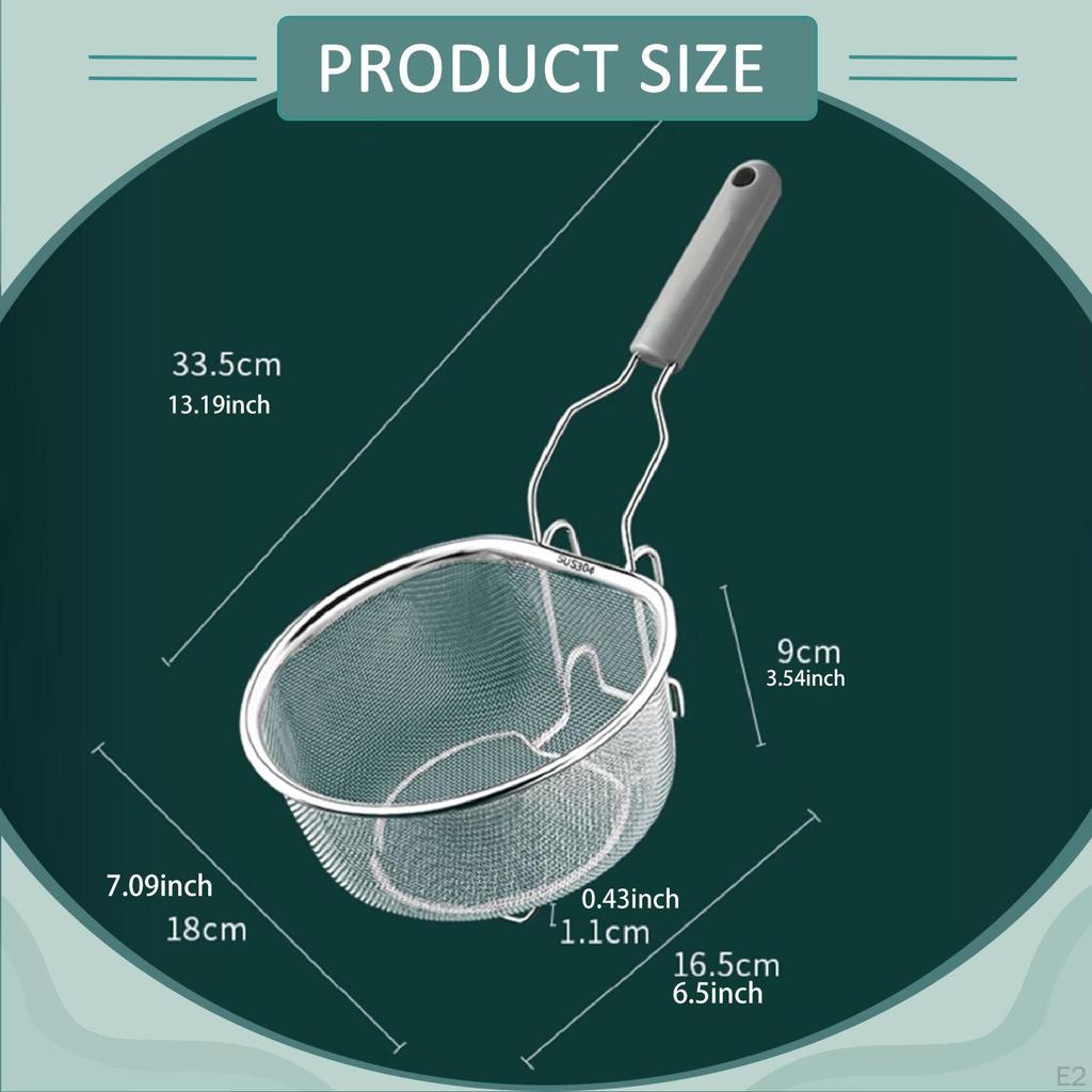 Deep Fryer Basket Chip Cookware Cooking Tool for Barbecue Restaurant Home