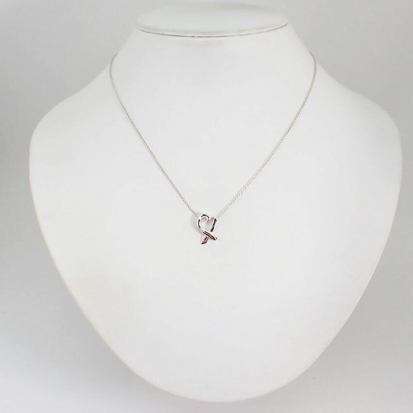 [Used] TIFFANY 925 Loving Heart Pendant/Necklace/g505-39