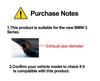 Stainless Steel Sandblasted Muffler Tailpipe for 2018-2019 BMW 3 Series 320Li/330Li