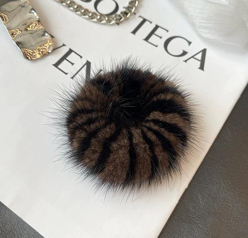 

Корейский минималистский мех норки, милый интернет-знаменитый плюшевый шарик, высококачественная веревка для волос, повязка на голову, кожаная лента, аксессуары для волос для женщин