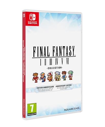 Nintendo Switch Final Fantasy 1-6 Pixel Remaster Collection Jubiläumsausgabe, 2D Pixel Remaster, Final Fantasy Final Fantasy I-VI Sammlung Annive