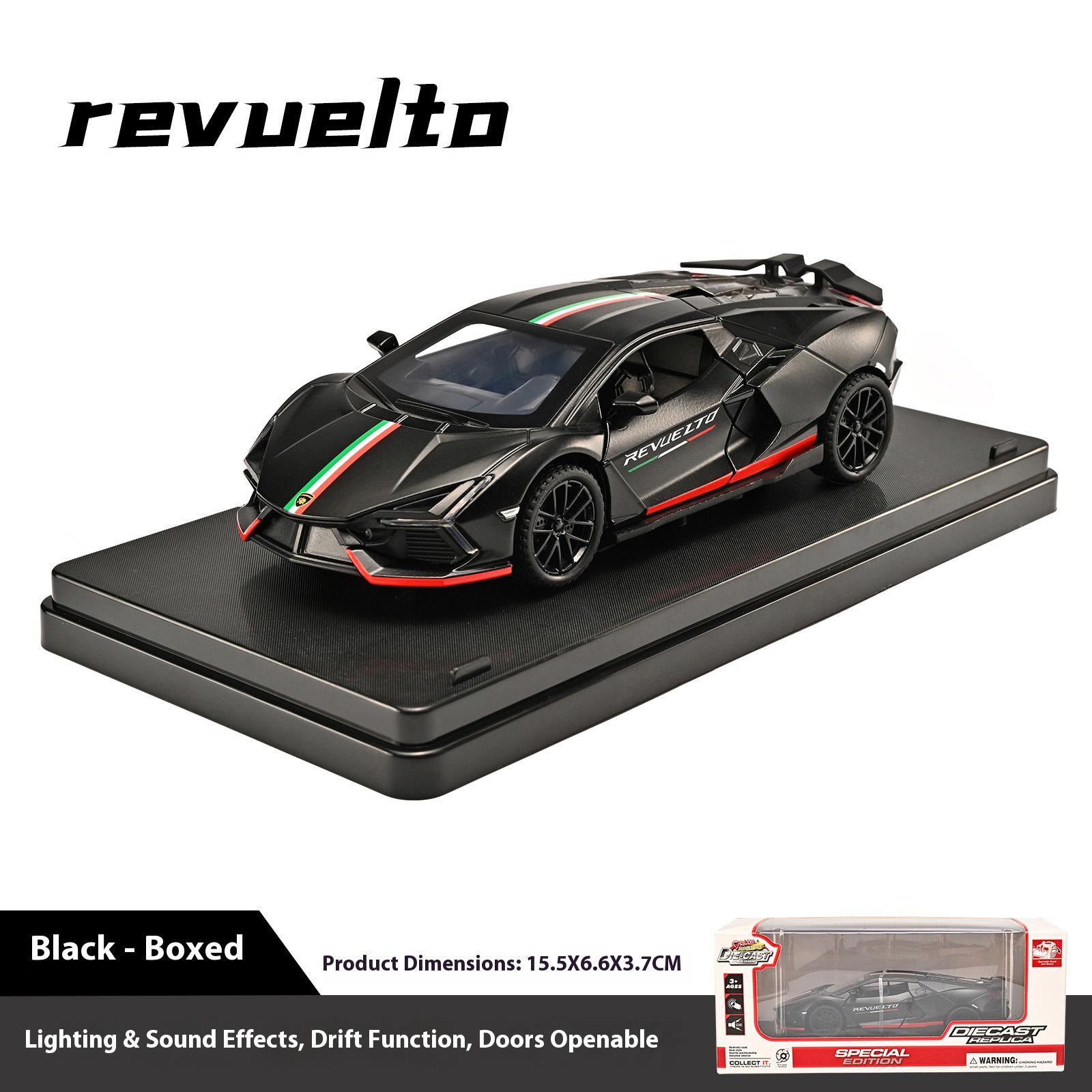 

1:32-дюймовая модель автомобиля Revuelto из сплава для дрифта, изысканное настольное украшение, лучший подарок для коллекционеров моделей автомобилей, подарок на Хэллоуин