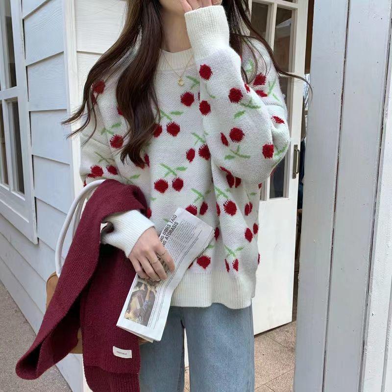 2023 Women's Cozy Autumn Winter Christmas Sweater - Loose-Fit, Thick Knitwear Top In Petite Lazy Style
