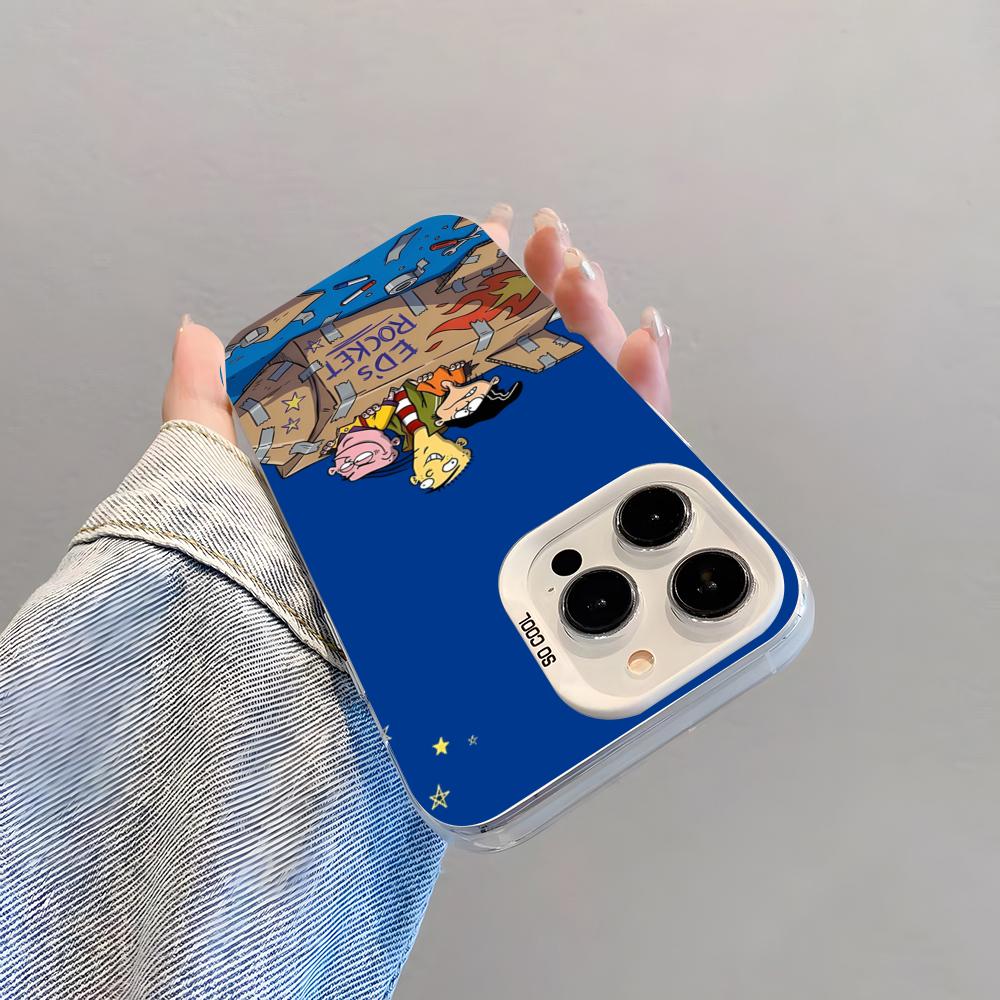Cute Ed Edd N Eddy Phone Case For IPhone 17 Pro Max 15 Pro 16 14 Plus 12 13 Mini 11 Pro Shockproof Colorful Cover