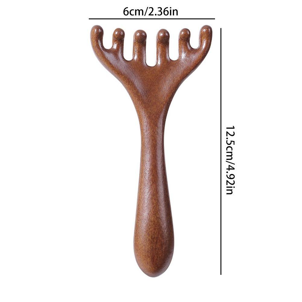 Anti-static Head Meridian Massage Comb Six-Claw Back Scratcher  for Promote Blood Circulation