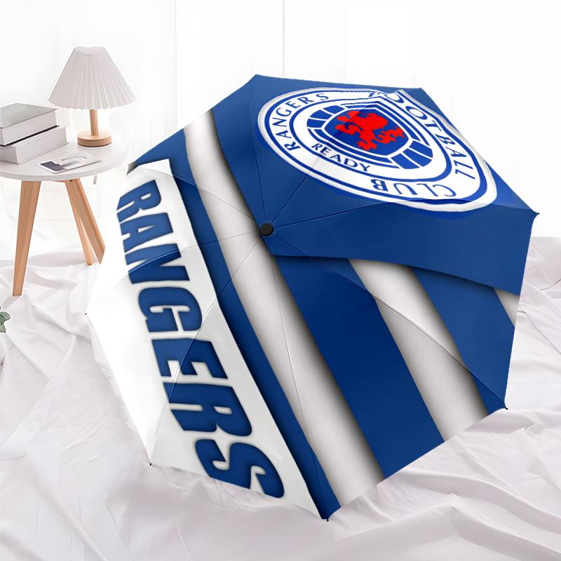 1pc Glasgow Rangers Umbrella, Sun Protection, And UV Shielding. It Has Eight Sturdy Ribs for Outdoor Use And Perfect As a Holiday Gift