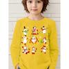Spring and Autumn Round Neck 3D Christmas Theme Printed Top Fashionable Casual Long Sleeved Children's Boy T-shirts