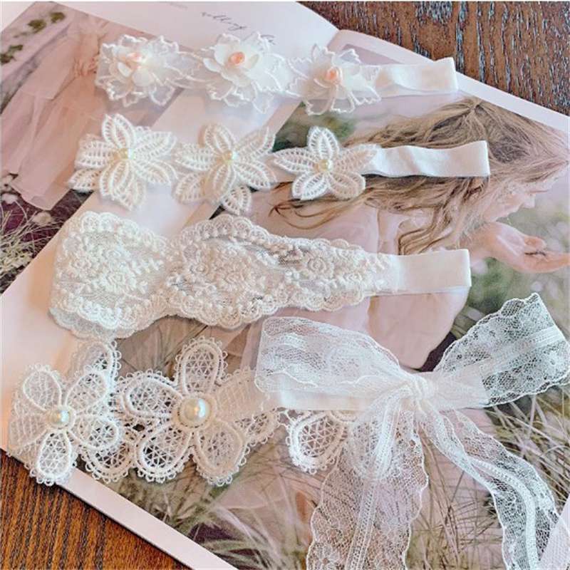 Newborn Baby Bow Knot Hair Band Accessories Soft Elastic Gift Soft Girls Flower Headband