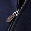 Antonio Men's Fleece-Lined Business Casual Half-Zip Knit Sweater