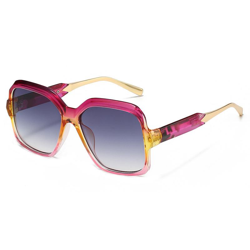 Luxury New Color Contrast Square Women Sunglasses Gradient Frame   Retro Brand Design Travel Shades Men Sun Glasses Uv400