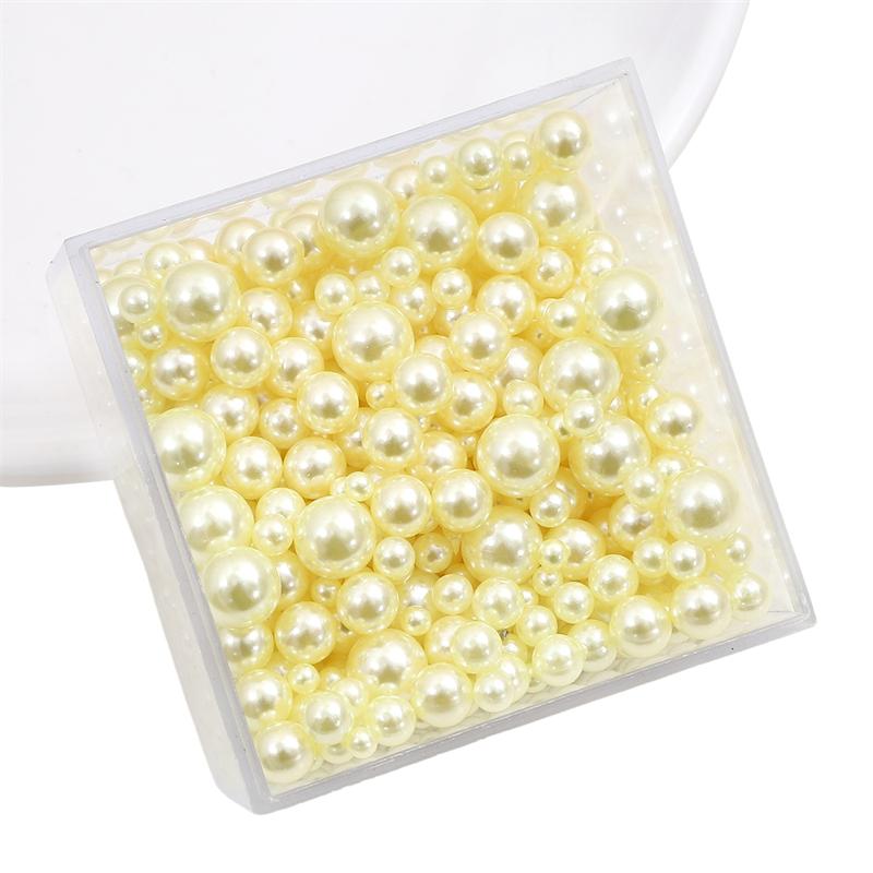 

3-8 мм 10/50 г случайные смешанные жемчужные бусины без отверстий, круглые бусины из АБС-пластика для рукоделия, изготовления ювелирных изделий 3-8mm 10g