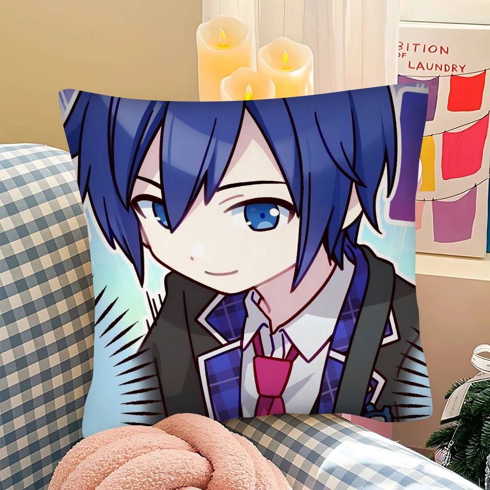 1pc KAITO Pillow Case Fashion Square Pillowcase Bedroom Sofa Room Ins Decoration Leisure