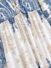 Bohemian Ethnic Beach Dress: 2026 Spring Casual Loose-Fit Printed Dress