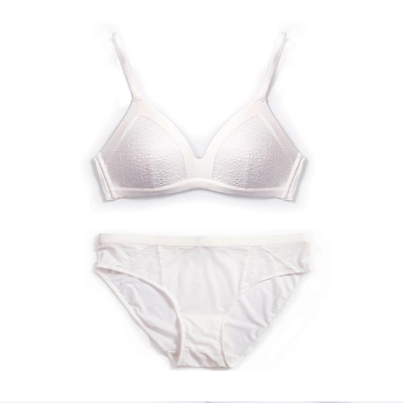 

Удобный бюстгальтер без косточек, французское кружево, для маленькой груди, пуш-ап, сексуальный дышащий комплект нижнего белья S(70ABC)