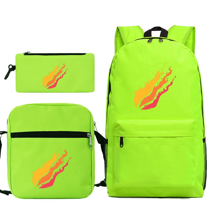 Backpack Casual Student Schoolbag Small Shoulder Bag Pencil Bag Three-piece Set