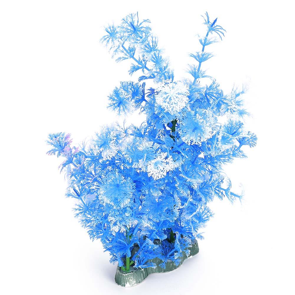 Aquarium Underwater Artificial Plastic   Plant Landscape Purple White Water Grass for Fish   Accessories
