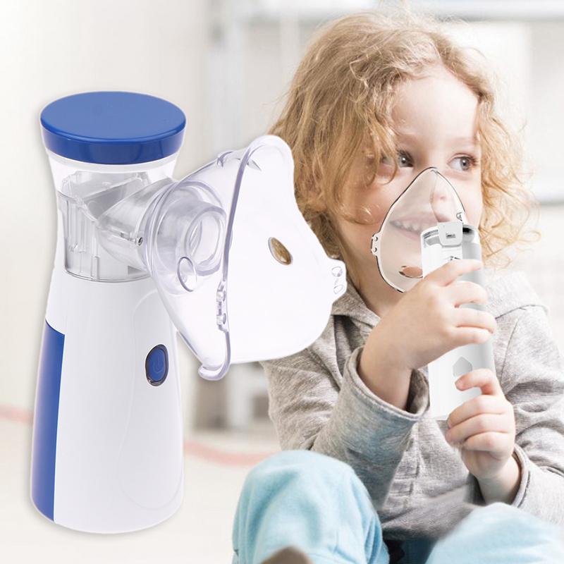 מכשיר אינהלציה נייד מיני ידני רשת אטומיזר שקט USB ניקוי אוטומטי אטומיזר למבוגרים