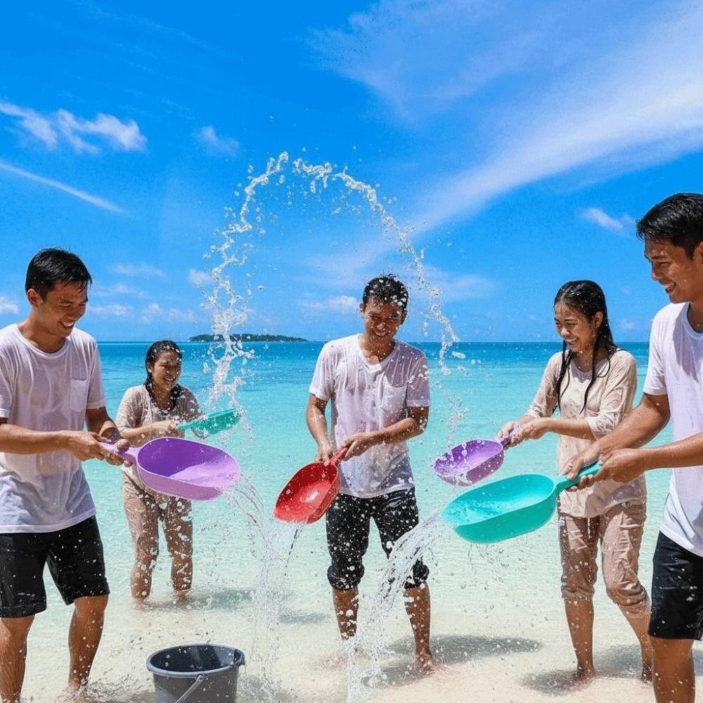 Storage Container Creative Water Scoop Large Floatable Water Dipper Thickened Hangable Kitchen Water Ladle Water Park