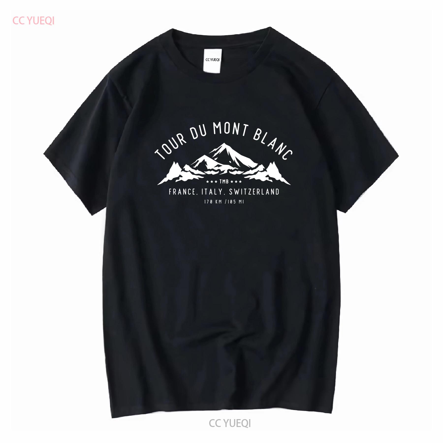 

Tour du Mont Blanc T Shirt TMB Trail Trekking Hiking Clothes Switzerland Soft and Comfortable long or short sleeves vintage 4XL