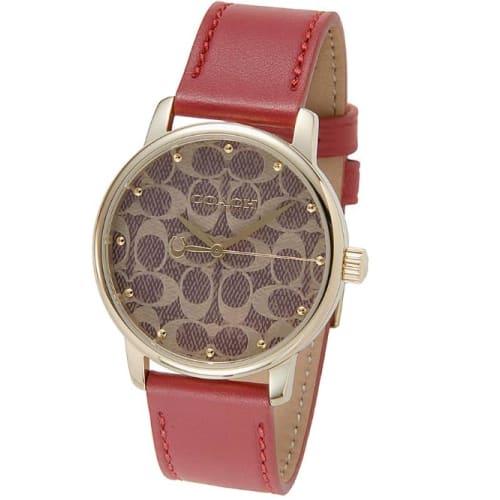 

Coach Casual Watch Grand 14503874 Women s Red