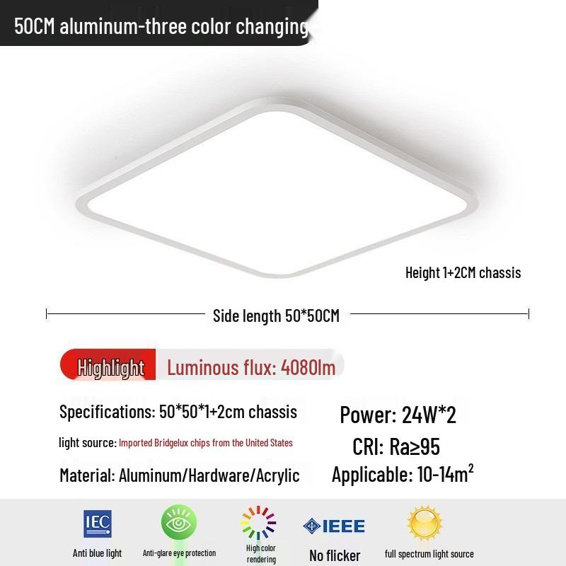 Ultra-Thin Minimalist Ceiling Lamp for Bedroom, Living Room, Corridor, and Children's Room